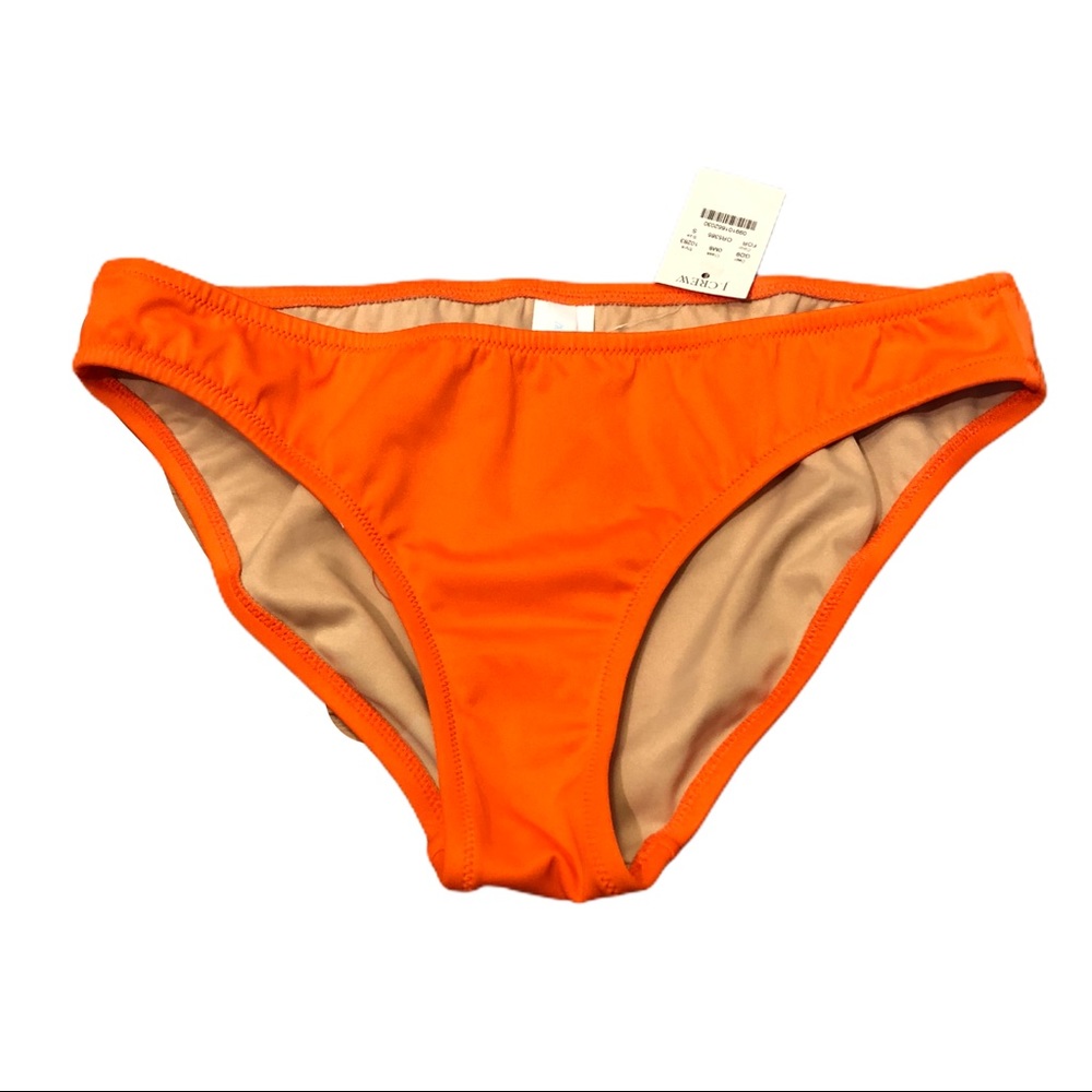 🌟SALE🌟 NWT J.Crew Orange Hipster Bikini Bottoms Small